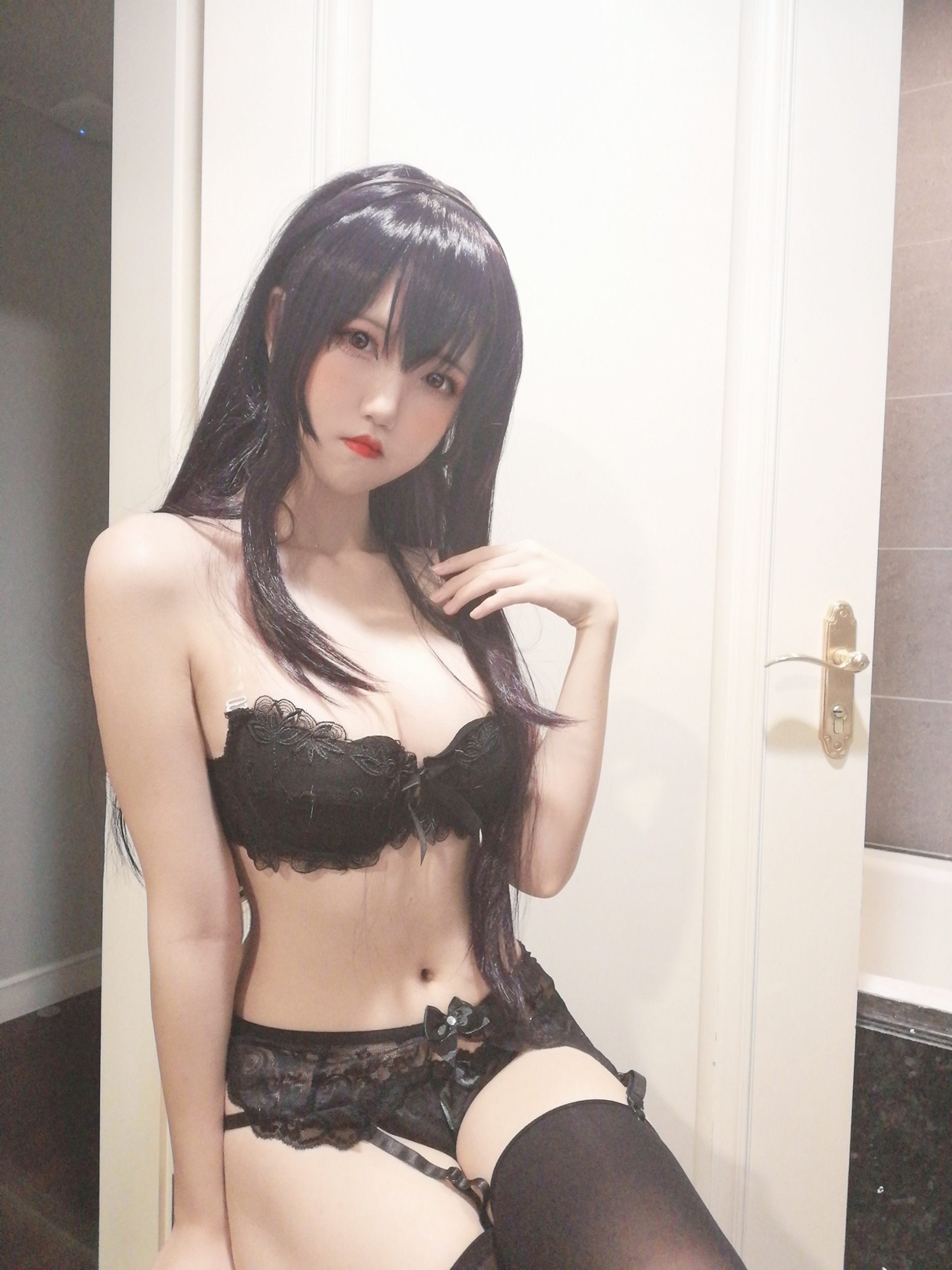 阿薰kaOri - NO.005 学姐礼服内衣 [9P]-XikXak